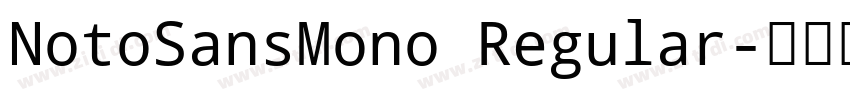 NotoSansMono Regular字体转换